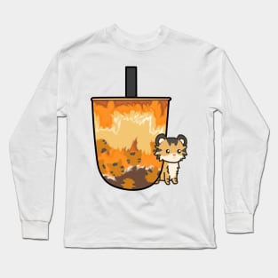 Tiger Brown Sugar Boba Milk Tea Long Sleeve T-Shirt